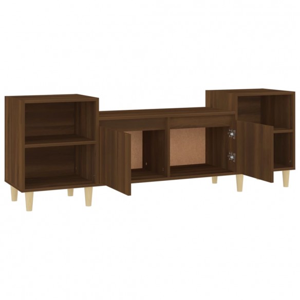 Meuble TV Chêne marron 160x35x55 cm Bois d'ingénierie