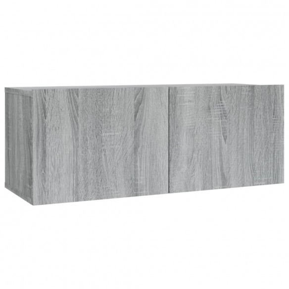 Ensemble de meubles TV 2 pcs Sonoma gris Bois d'ingénierie