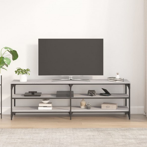 Meuble TV sonoma gris 160x30x50 cm bois d'ingénierie