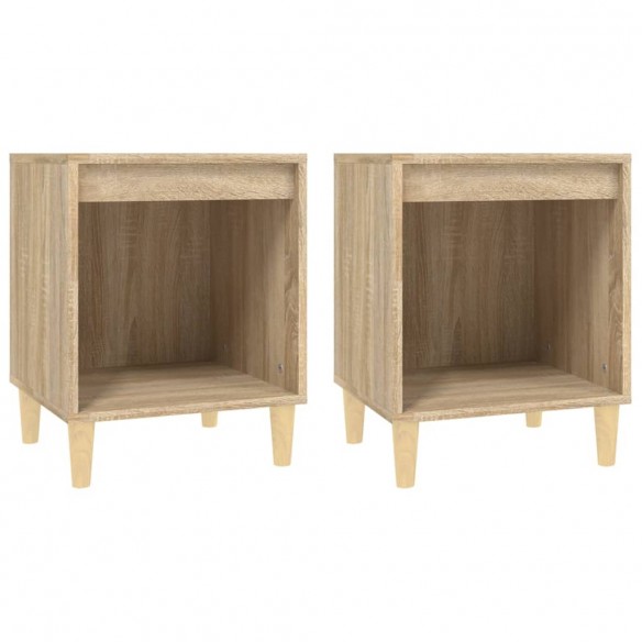 Tables de chevet 2 pcs Chêne sonoma 40x35x50 cm