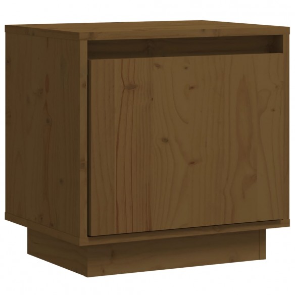 Table de chevet Marron miel 40x30x40 cm Bois de pin solide