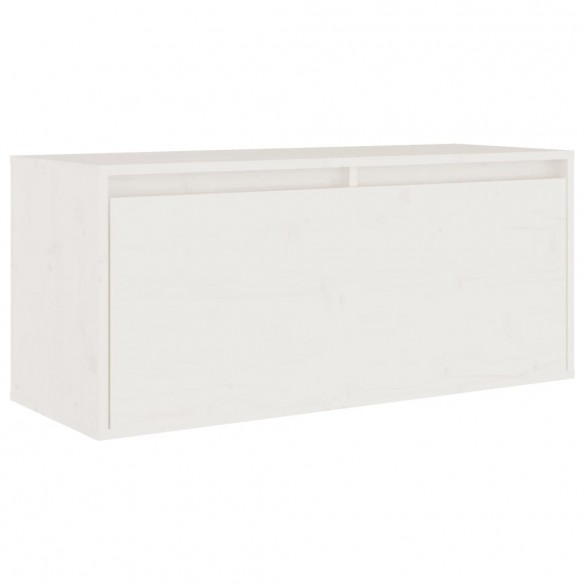 Meubles TV 2 pcs Blanc Bois massif de pin