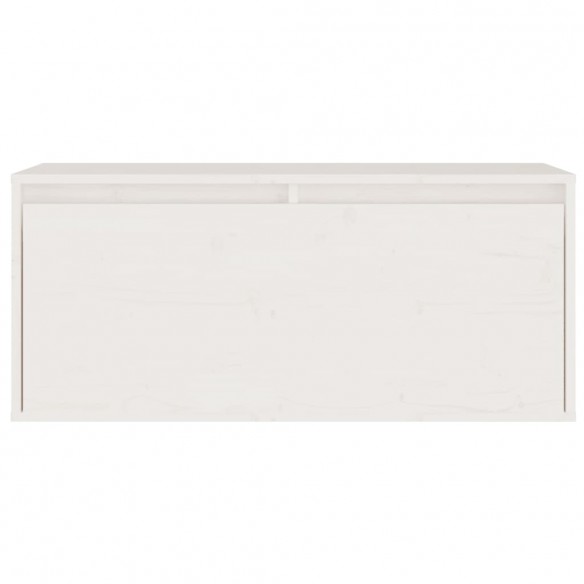 Meubles TV 2 pcs Blanc Bois massif de pin