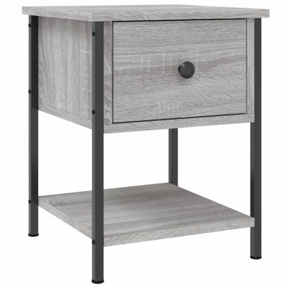 Tables de chevet 2 pcs sonoma gris 34x35,5x45cm bois ingénierie