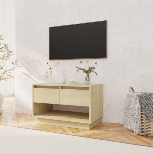 Meuble TV Chêne Sonoma 70x41x44 cm Aggloméré