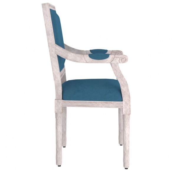 Fauteuil bleu 54x59x99 cm velours