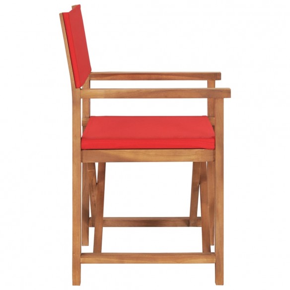 Chaises de metteur en scène pliantes lot de 2 Bois teck massif