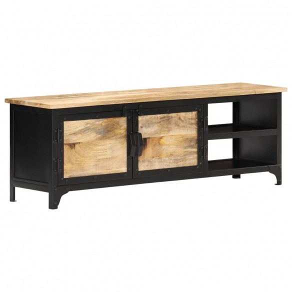 Meuble TV 120x30x40 cm Bois massif de manguier