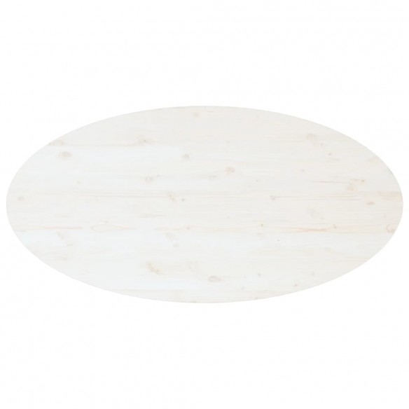 Table basse Blanc 110x55x45 cm Bois massif de pin