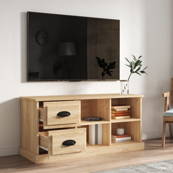 Meuble TV chêne sonoma 102x35,5x47,5 cm bois d'ingénierie