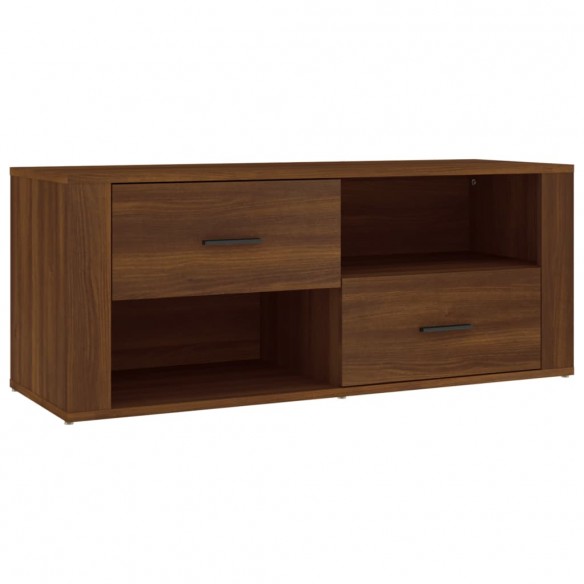 Meuble TV Chêne marron 100x35x40 cm Bois d'ingénierie