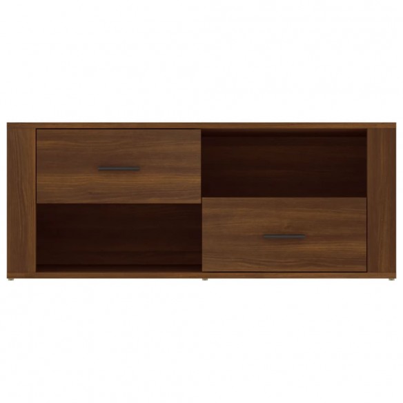 Meuble TV Chêne marron 100x35x40 cm Bois d'ingénierie