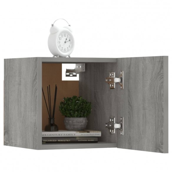 Meubles TV muraux 8 pcs Sonoma gris 30,5x30x30 cm