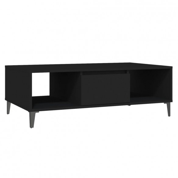 Table basse Noir 103,5x60x35 cm Aggloméré