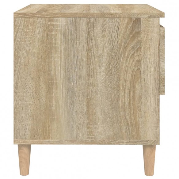 Table de chevet Chêne sonoma 50x46x50 cm Bois d'ingénierie