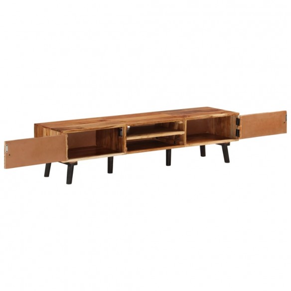 Meuble TV 145x35x35 cm Bois d'acacia massif