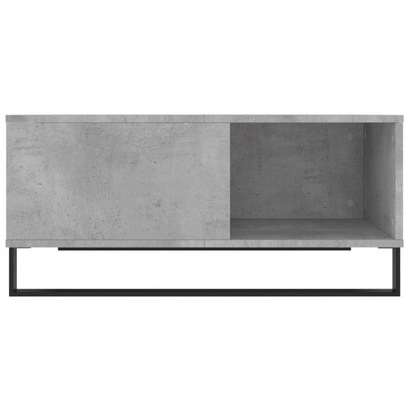 Table basse gris béton 80x80x36,5 cm bois d'ingénierie