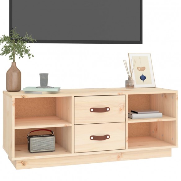 Meuble TV 100x34x40 cm Bois de pin massif