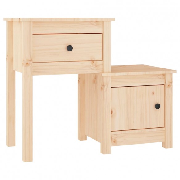 Tables de chevet 2 pcs 79,5x38x65,5 cm Bois de pin massif