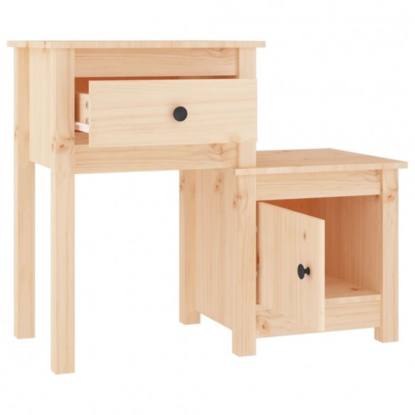 Tables de chevet 2 pcs 79,5x38x65,5 cm Bois de pin massif