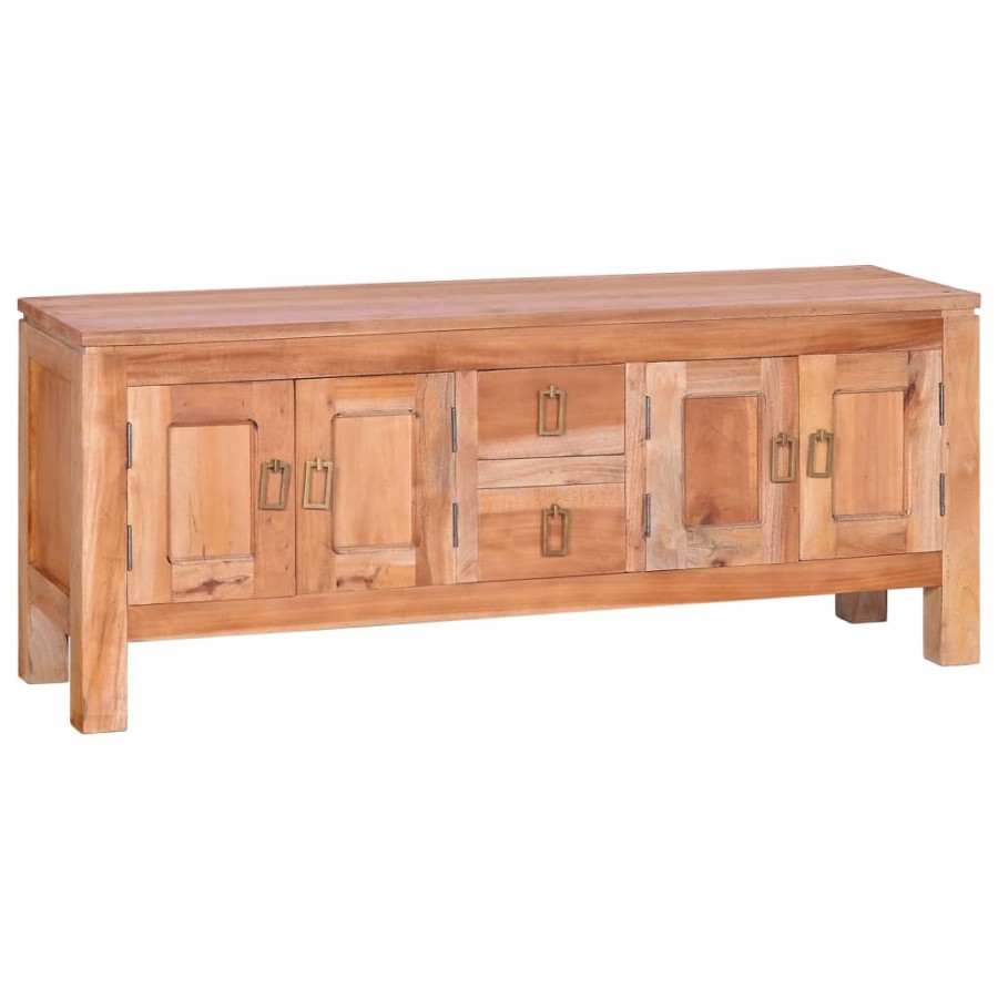 Meuble TV 110x30x45 cm Bois d'acajou massif