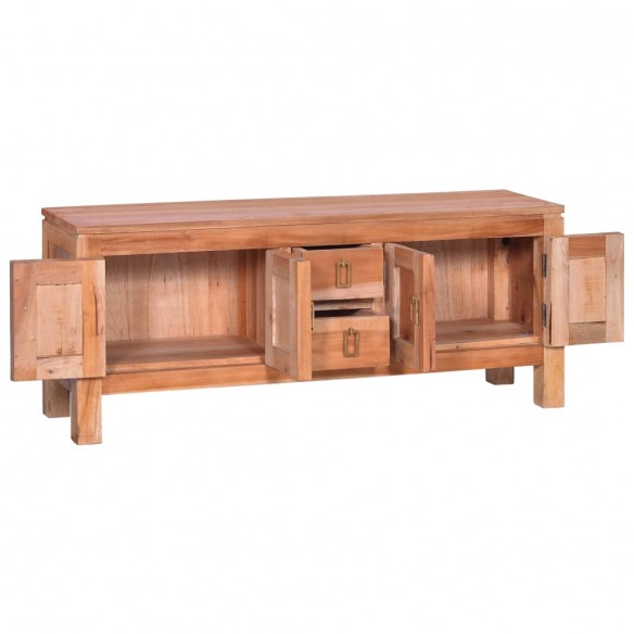 Meuble TV 110x30x45 cm Bois d'acajou massif