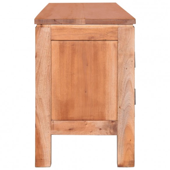 Meuble TV 110x30x45 cm Bois d'acajou massif