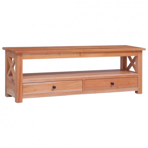 Meuble TV 115x30x40 cm Bois d'acajou massif