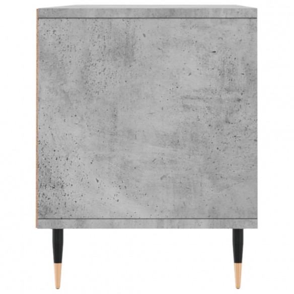 Meuble TV gris béton 100x34,5x44,5 cm bois d'ingénierie