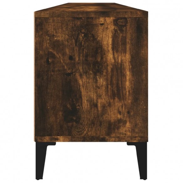 Meuble TV chêne fumé 150x30x44,5 cm bois d'ingénierie