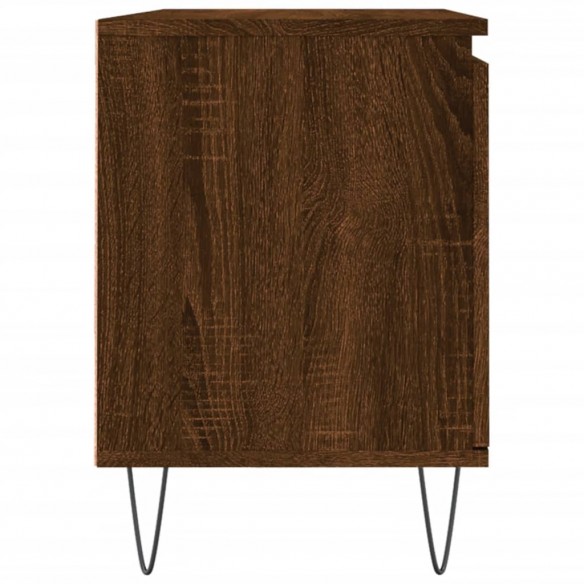 Meuble TV chêne marron 104x35x50 cm bois d'ingénierie