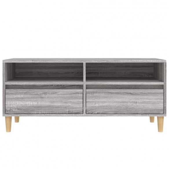 Meuble TV sonoma gris 100x34,5x44,5 cm bois d'ingénierie