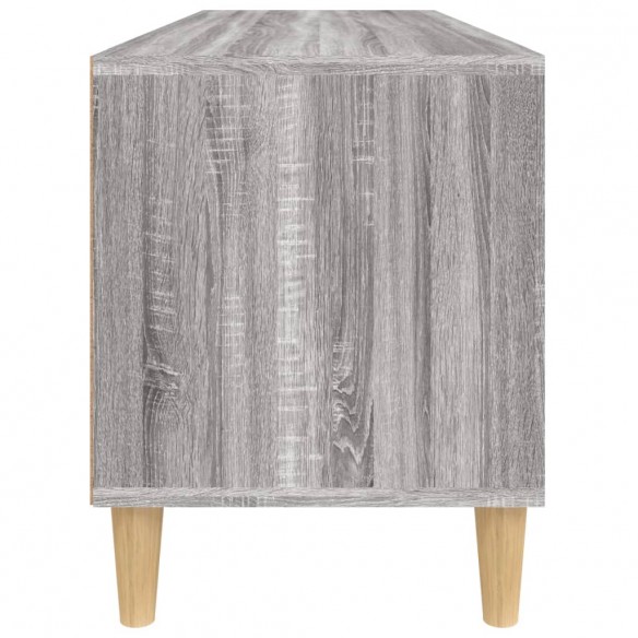 Meuble TV sonoma gris 100x34,5x44,5 cm bois d'ingénierie