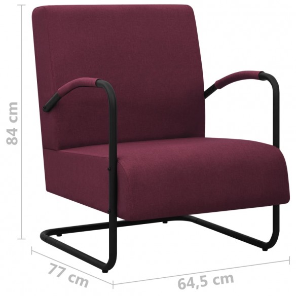 Fauteuil Violet Tissu