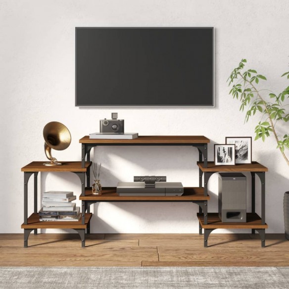 Meuble TV Chêne marron 117x35x52 cm Bois d'ingénierie