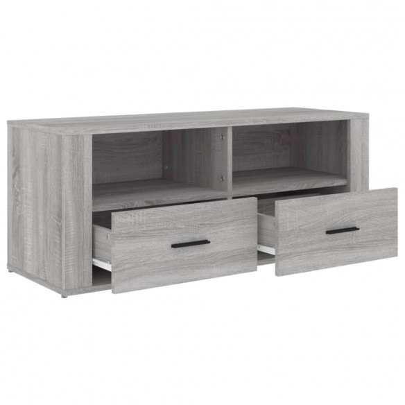 Meuble TV Sonoma gris 100x35x40 cm Bois d'ingénierie