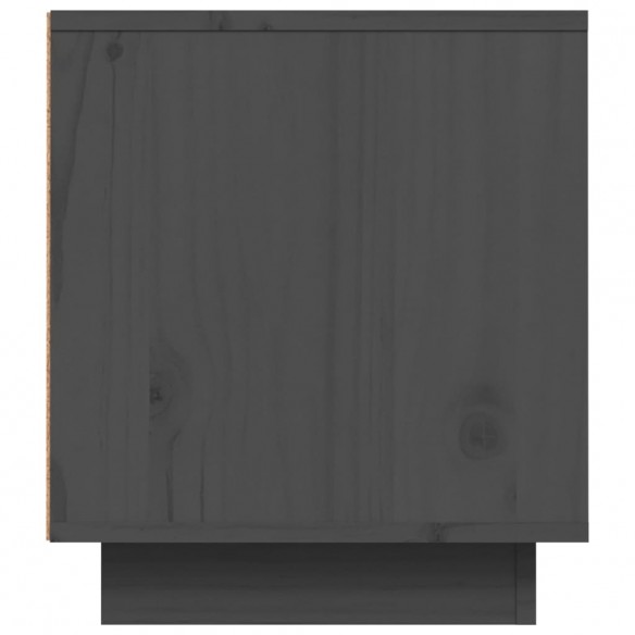 Meuble TV Gris 80x35x40,5 cm Bois de pin massif