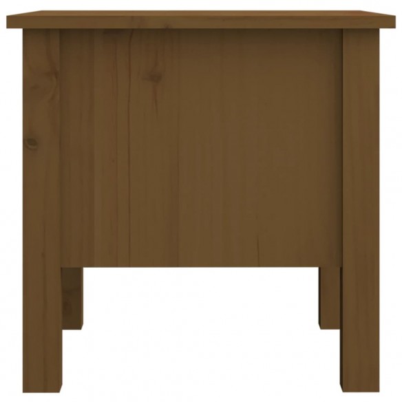 Tables d'appoint 2pcs Marron miel 40x40x39cm Bois massif de pin