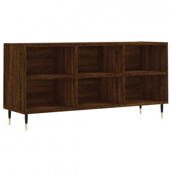 Meuble TV chêne marron 103,5x30x50 cm bois d'ingénierie