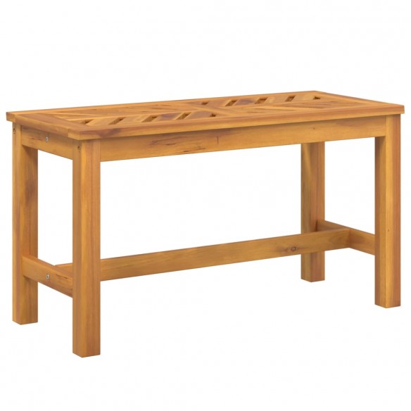 Banc de jardin 80 cm bois massif d'acacia