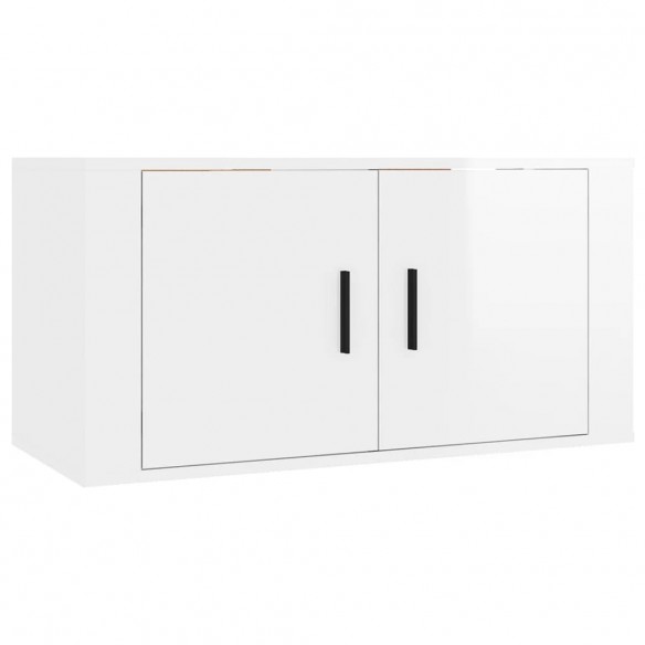 Ensemble de meubles TV 3 pcs Blanc brillant Bois d'ingénierie