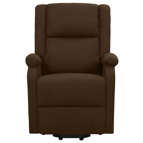 Fauteuil de massage Marron foncé Tissu