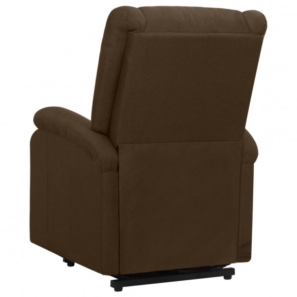 Fauteuil de massage Marron foncé Tissu