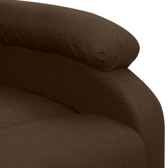 Fauteuil de massage Marron foncé Tissu