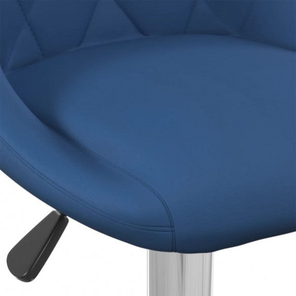 Tabourets de bar lot de 2 bleu velours