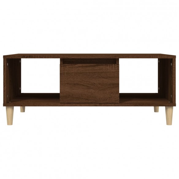 Table basse Chêne marron 90x50x36,5 cm Bois d'ingénierie