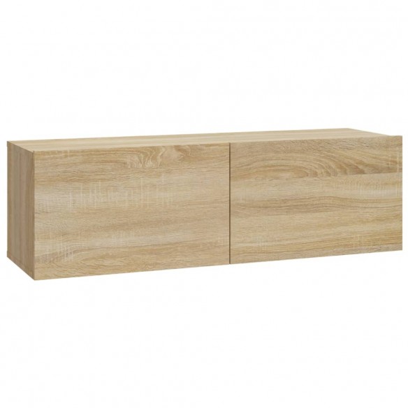 Ensemble de meubles TV 4 pcs Chêne sonoma Bois d'ingénierie