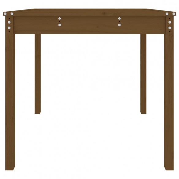 Table de jardin marron miel 82,5x82,5x76 cm bois massif de pin