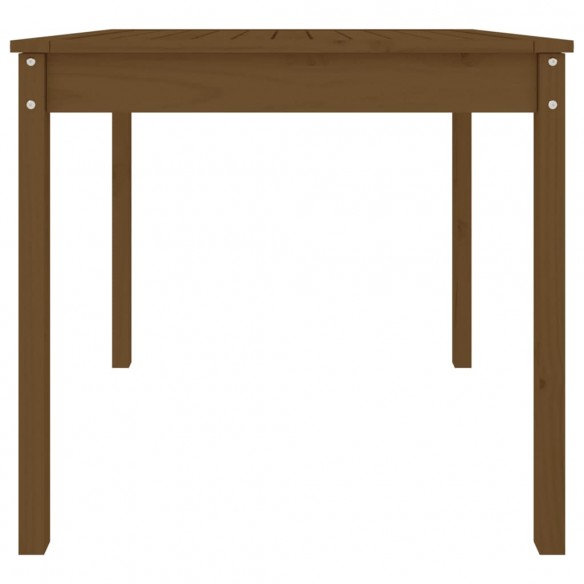 Table de jardin marron miel 82,5x82,5x76 cm bois massif de pin