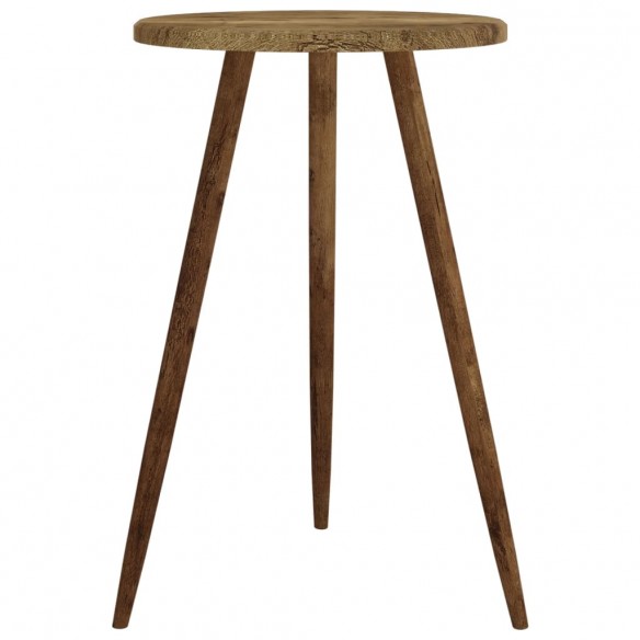 Table de bistro Marron foncé Ø50x76 cm MDF et fer